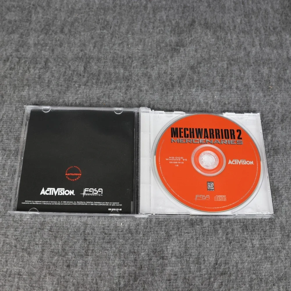 MechWarrior 2 Mercenaries PC CD-ROM Game Activision K-A 1996 MS-DOS Win95